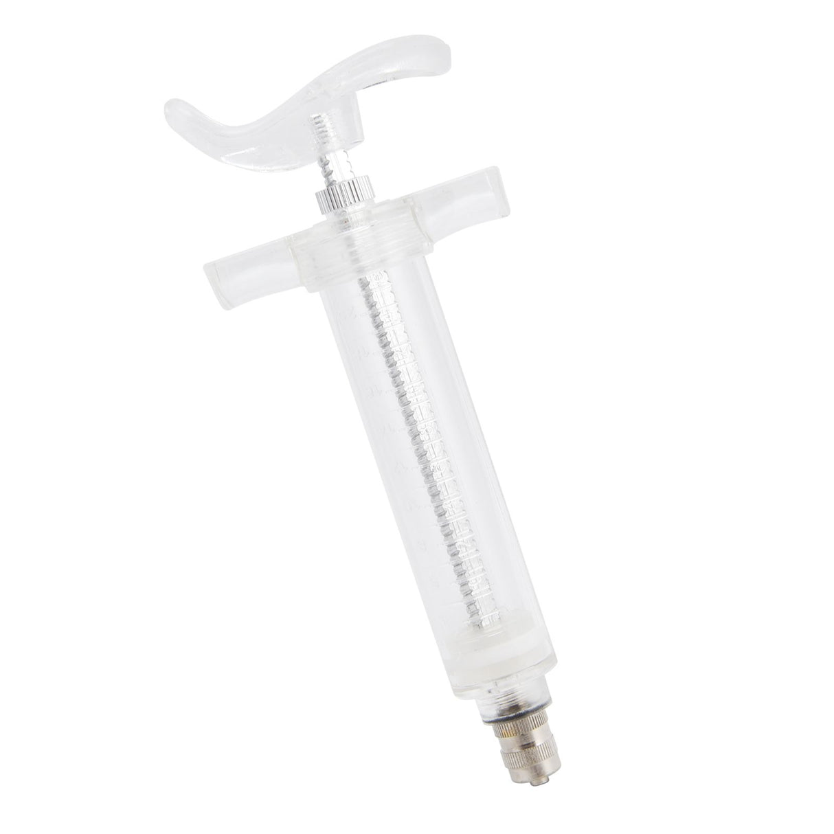 Veterinary Use Syringe Plastic Steel Adjustable Manual Feeding Injector for Livestock Farm20ml 14.5cm / 5.7in