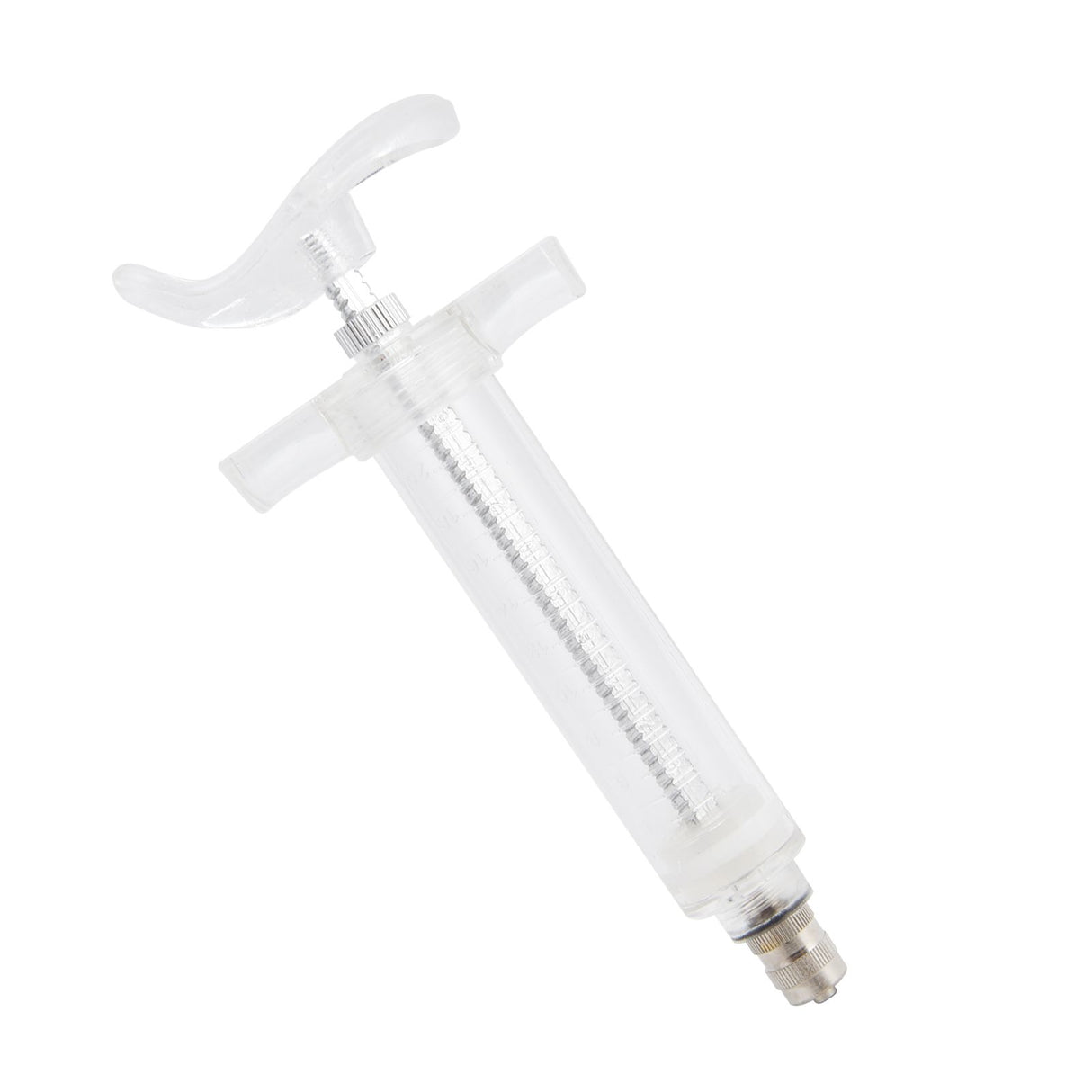 Veterinary Use Syringe Plastic Steel Adjustable Manual Feeding Injector for Livestock Farm20ml 14.5cm / 5.7in