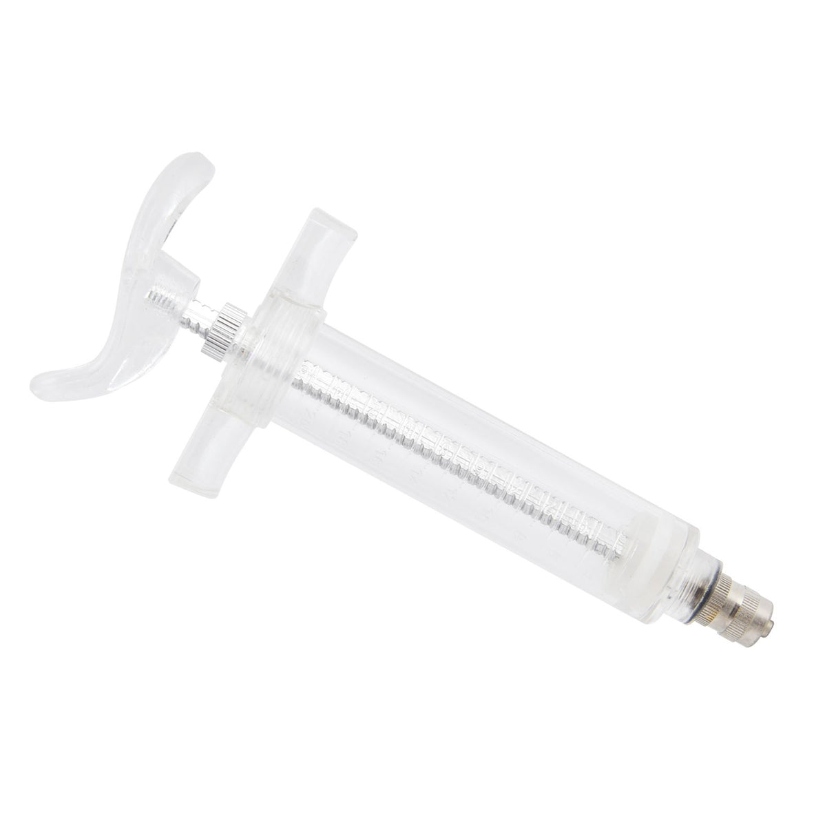 Veterinary Use Syringe Plastic Steel Adjustable Manual Feeding Injector for Livestock Farm20ml 14.5cm / 5.7in