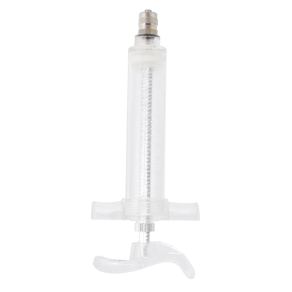 Veterinary Use Syringe Plastic Steel Adjustable Manual Feeding Injector for Livestock Farm20ml 14.5cm / 5.7in