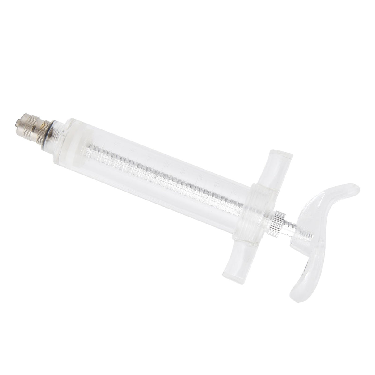 Veterinary Use Syringe Plastic Steel Adjustable Manual Feeding Injector for Livestock Farm20ml 14.5cm / 5.7in