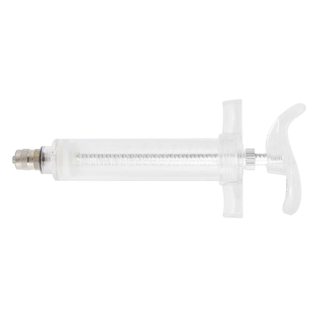Veterinary Use Syringe Plastic Steel Adjustable Manual Feeding Injector for Livestock Farm20ml 14.5cm / 5.7in
