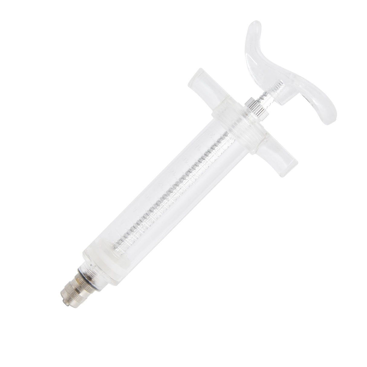 Veterinary Use Syringe Plastic Steel Adjustable Manual Feeding Injector for Livestock Farm20ml 14.5cm / 5.7in