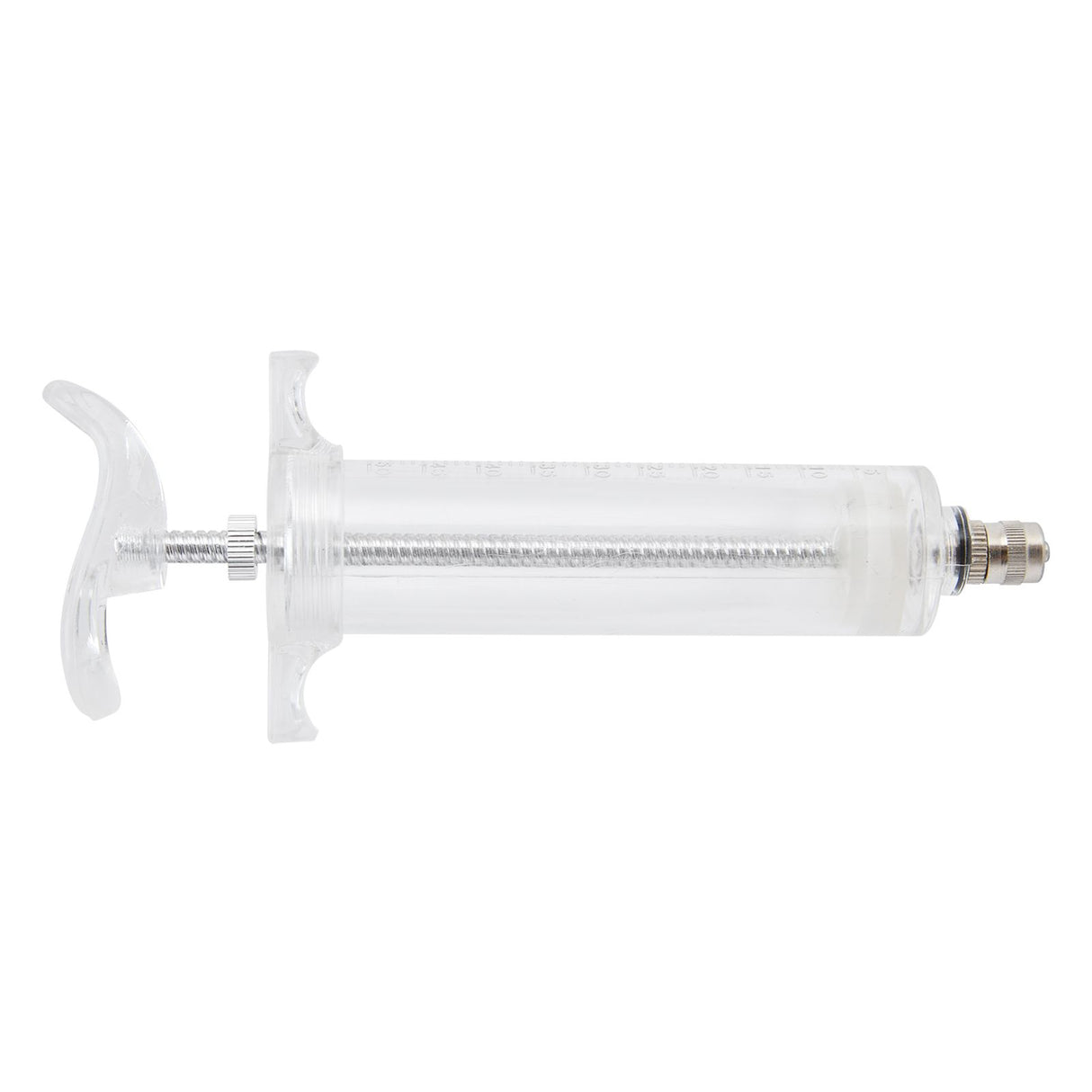 Veterinary Use Syringe Plastic Steel Adjustable Manual Feeding Injector for Livestock Farm50ml 16.5cm / 6.5in
