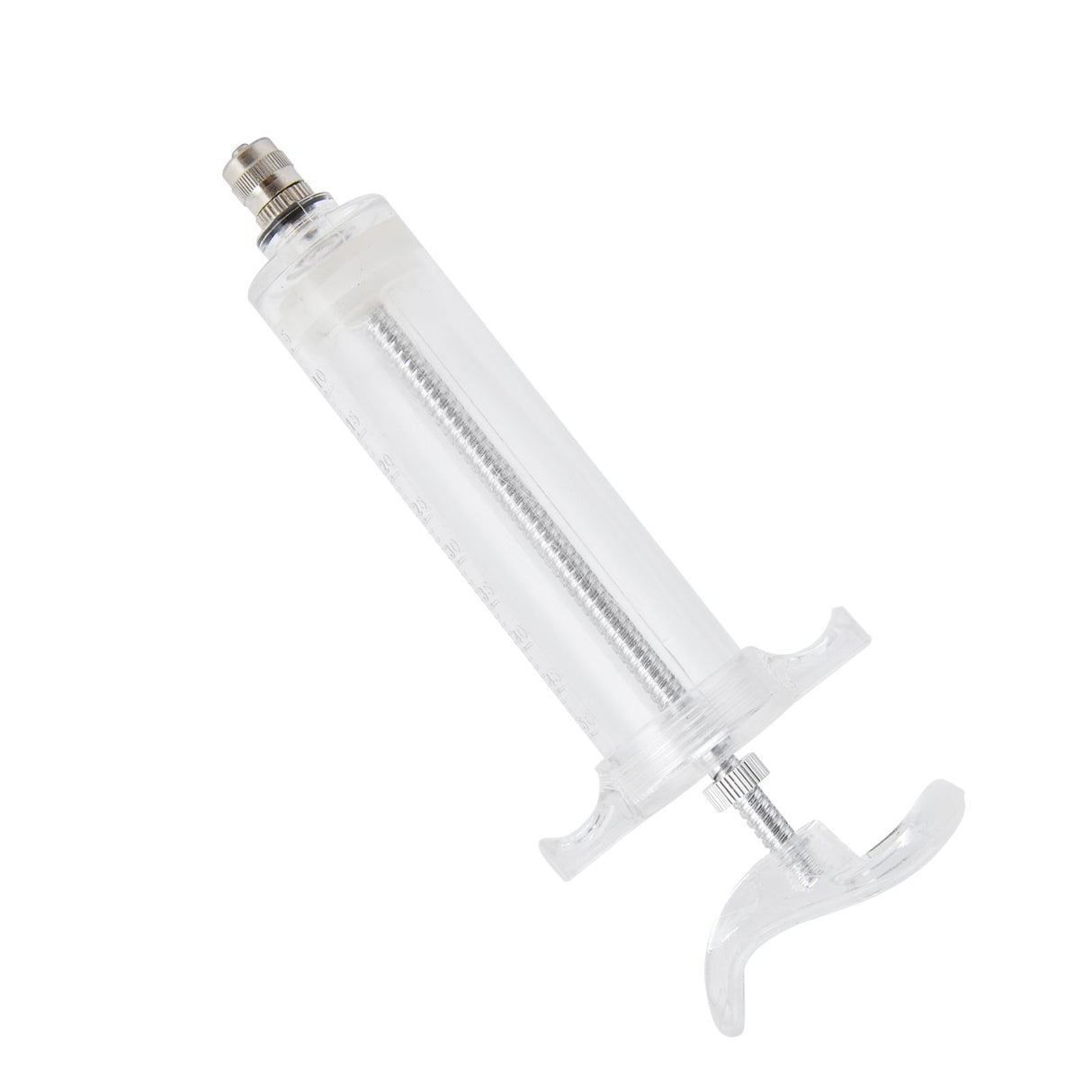 Veterinary Use Syringe Plastic Steel Adjustable Manual Feeding Injector for Livestock Farm50ml 16.5cm / 6.5in