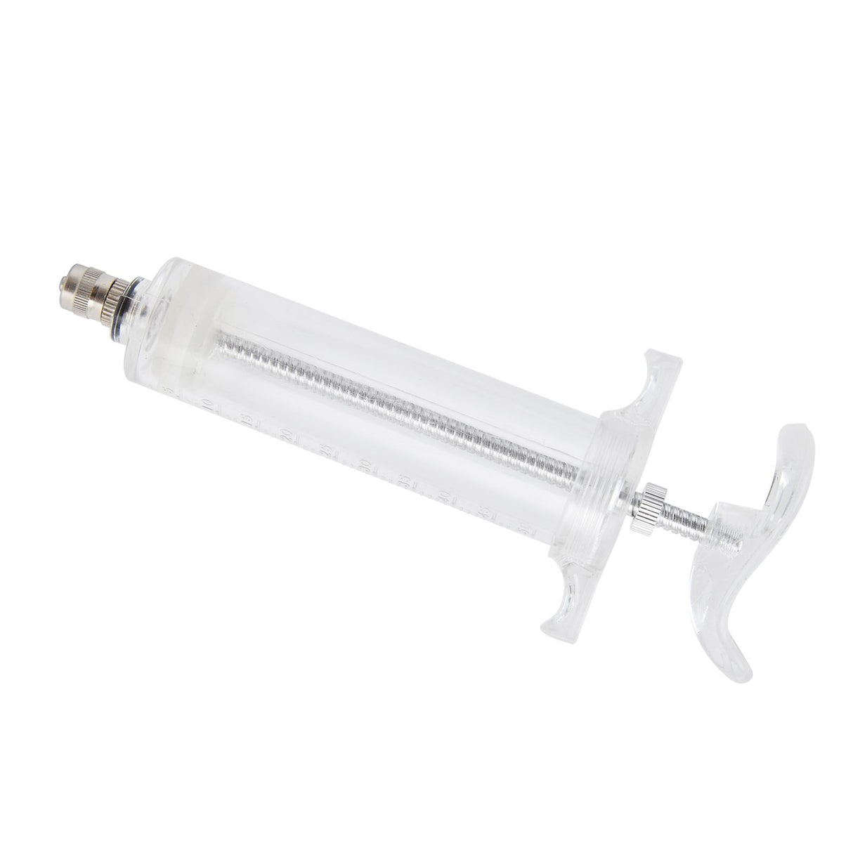 Veterinary Use Syringe Plastic Steel Adjustable Manual Feeding Injector for Livestock Farm50ml 16.5cm / 6.5in