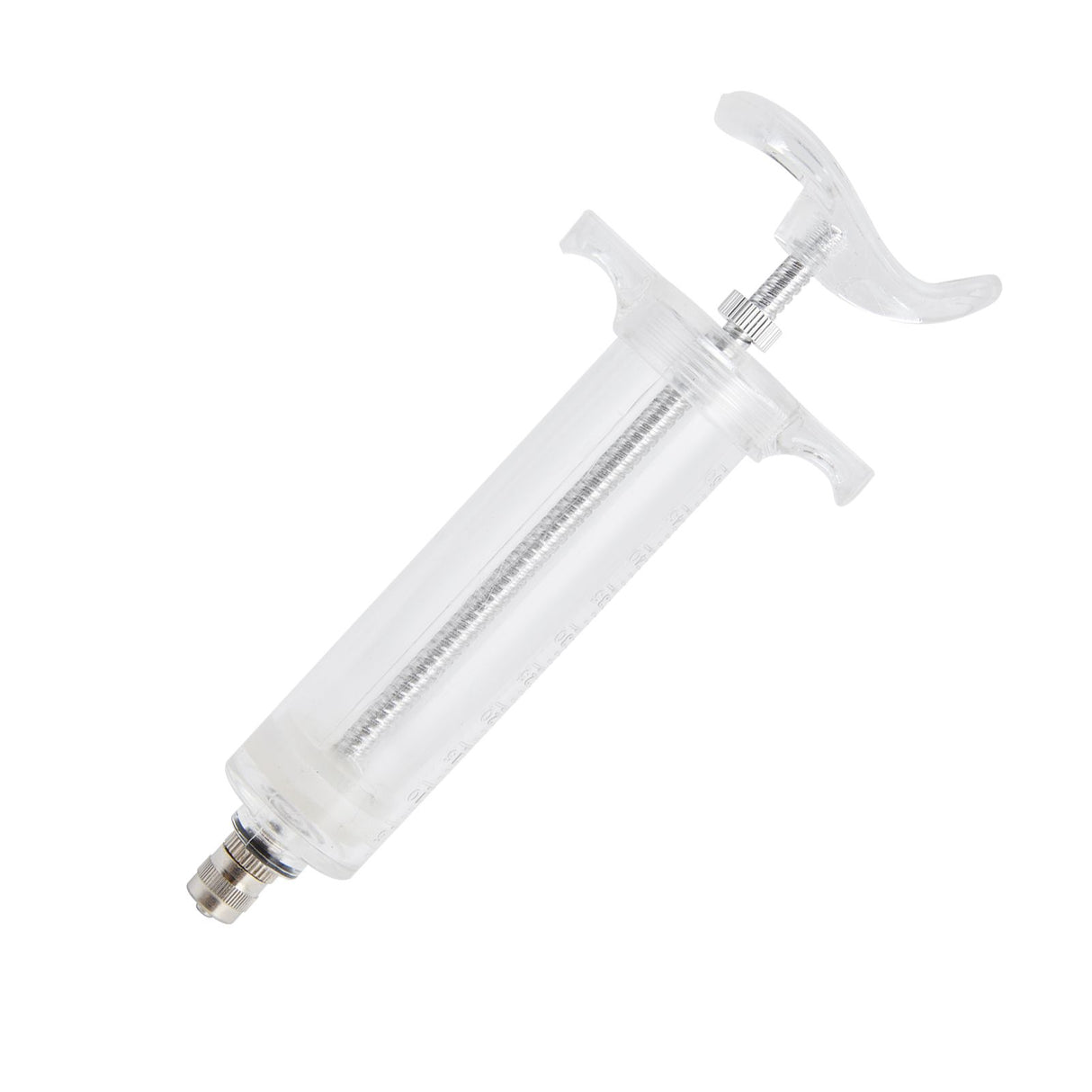 Veterinary Use Syringe Plastic Steel Adjustable Manual Feeding Injector for Livestock Farm50ml 16.5cm / 6.5in