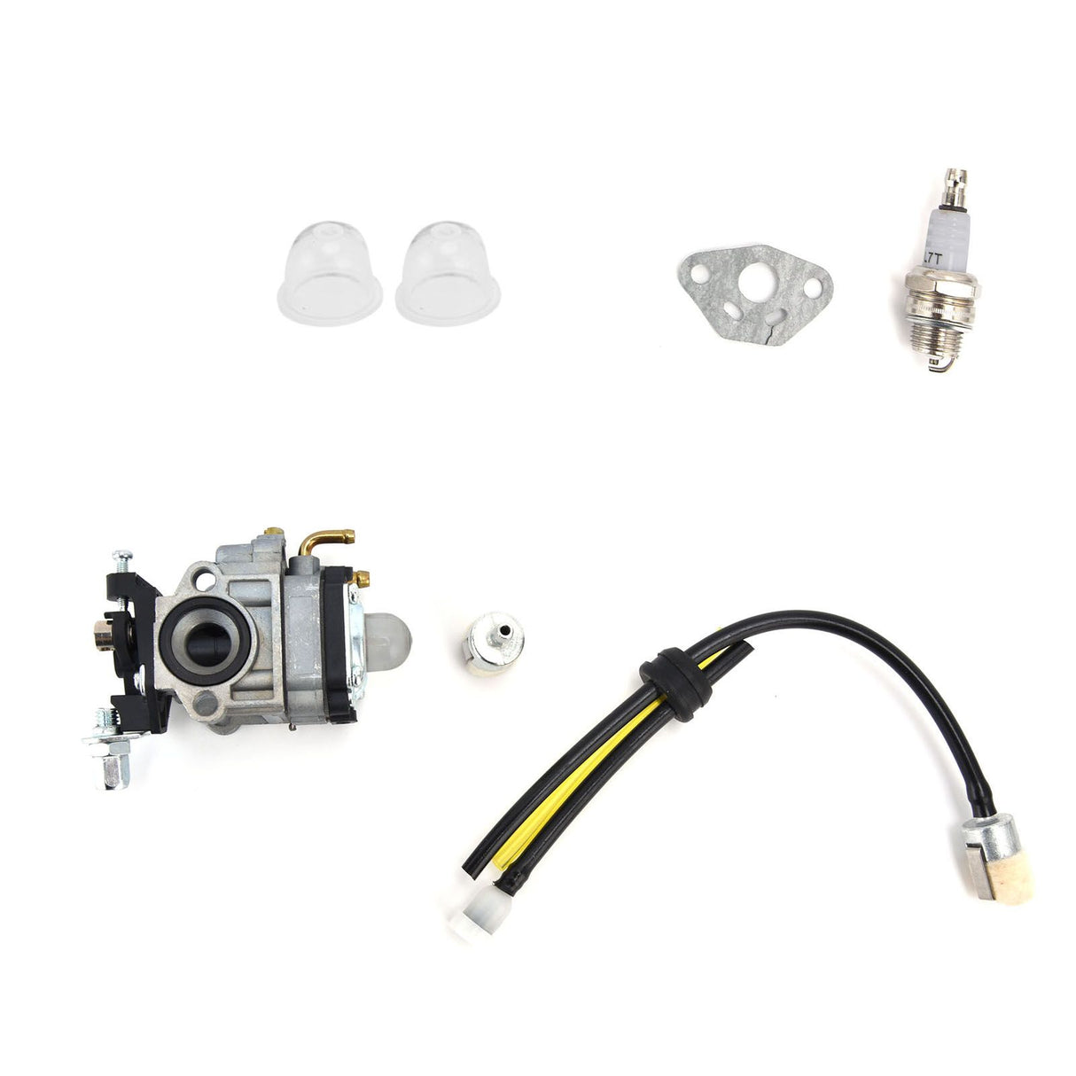 Carburetor Kit Spark Plug Oil Tube Assembly for Poulanpro 46cc Pr46bt Poulan Pro Blower Kit 967086901