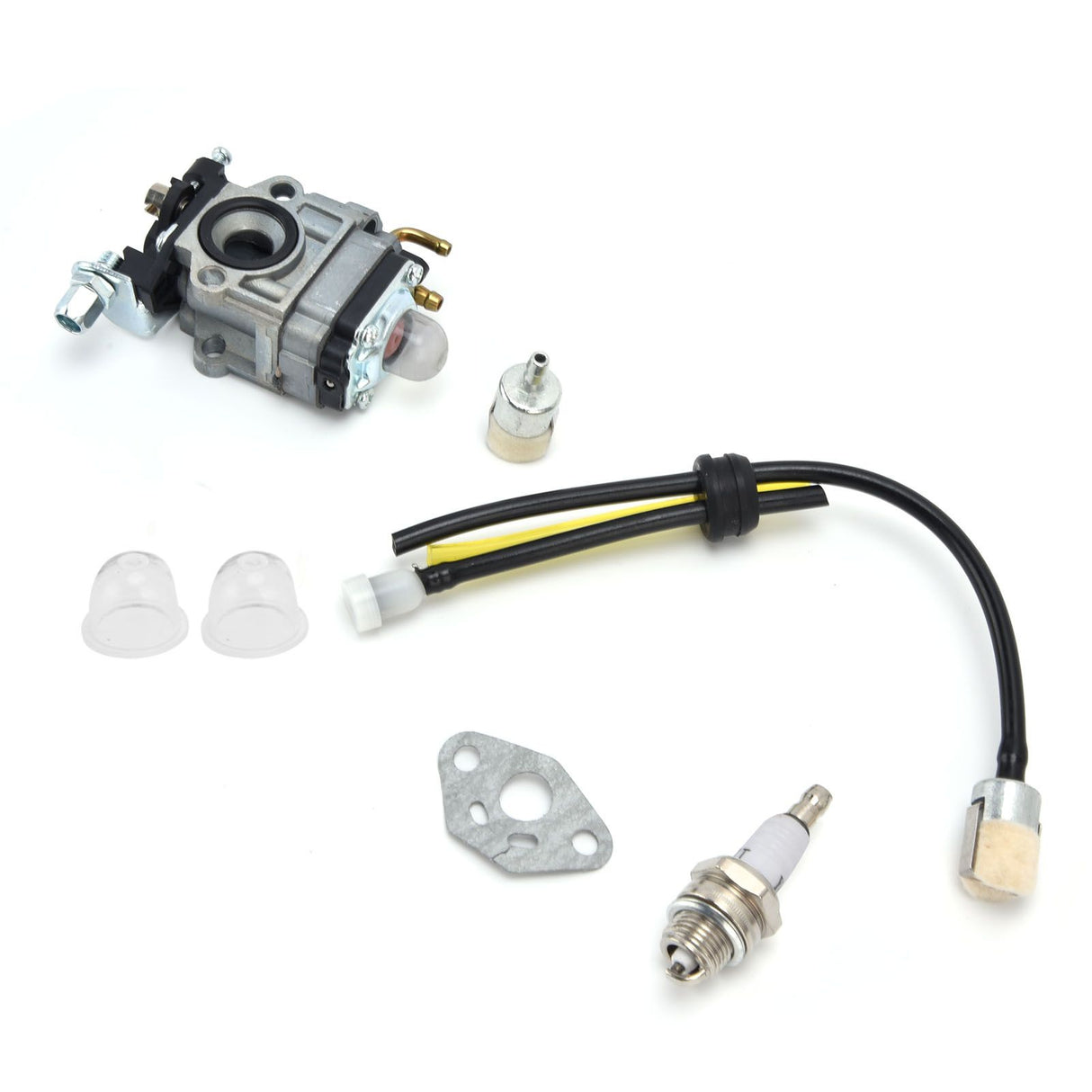 Carburetor Kit Spark Plug Oil Tube Assembly for Poulanpro 46cc Pr46bt Poulan Pro Blower Kit 967086901