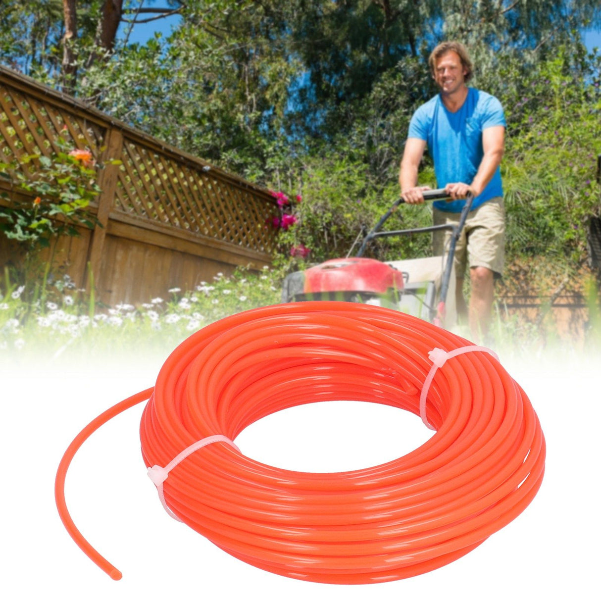 2.7mmx15m Trimmer Line Nylon Heavy Duty Grass Cutting Trimmer Wire Cord Replacement