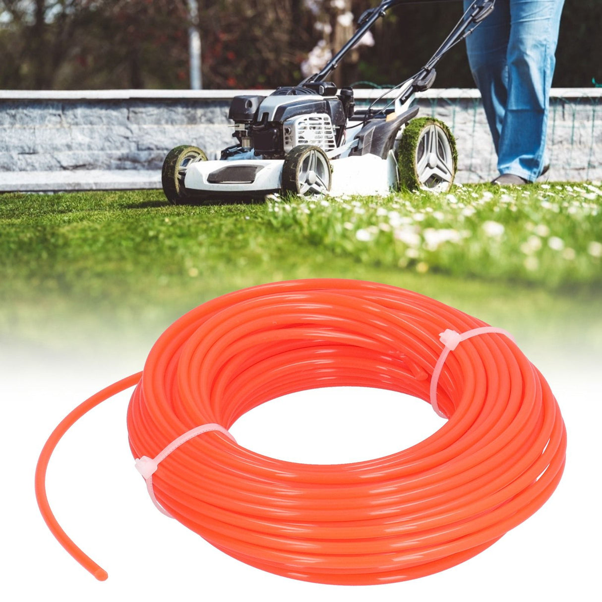 2.7mmx15m Trimmer Line Nylon Heavy Duty Grass Cutting Trimmer Wire Cord Replacement