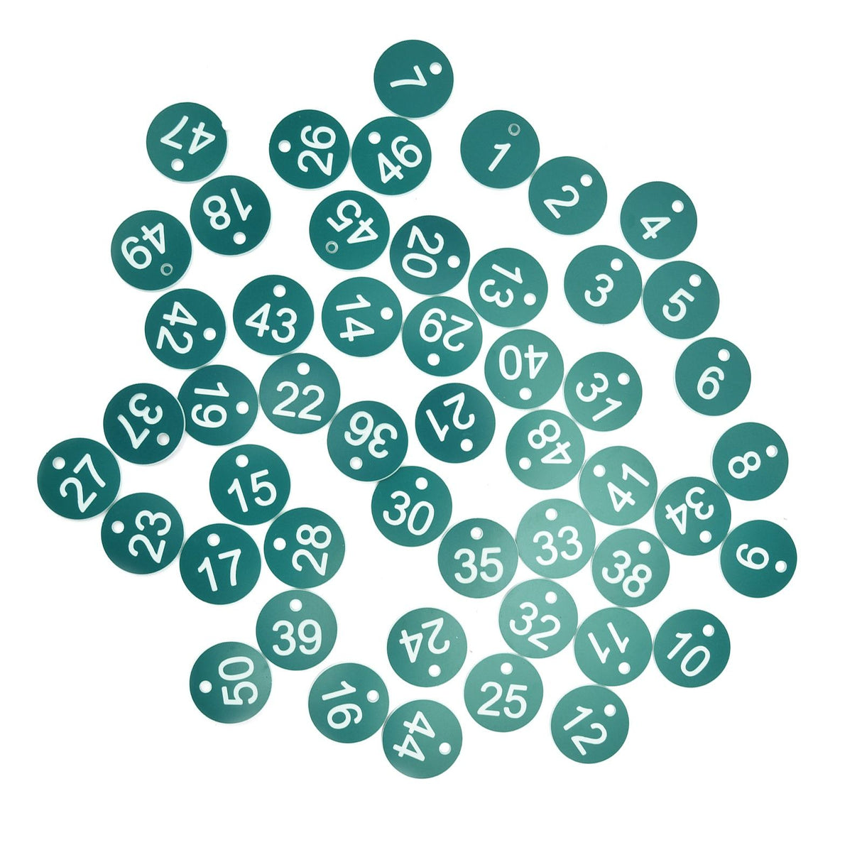 50PCS Numbered Label Numbered Tag for Farm Livestock Beekeeping Husbandry Breeding Supplies1-50 Green