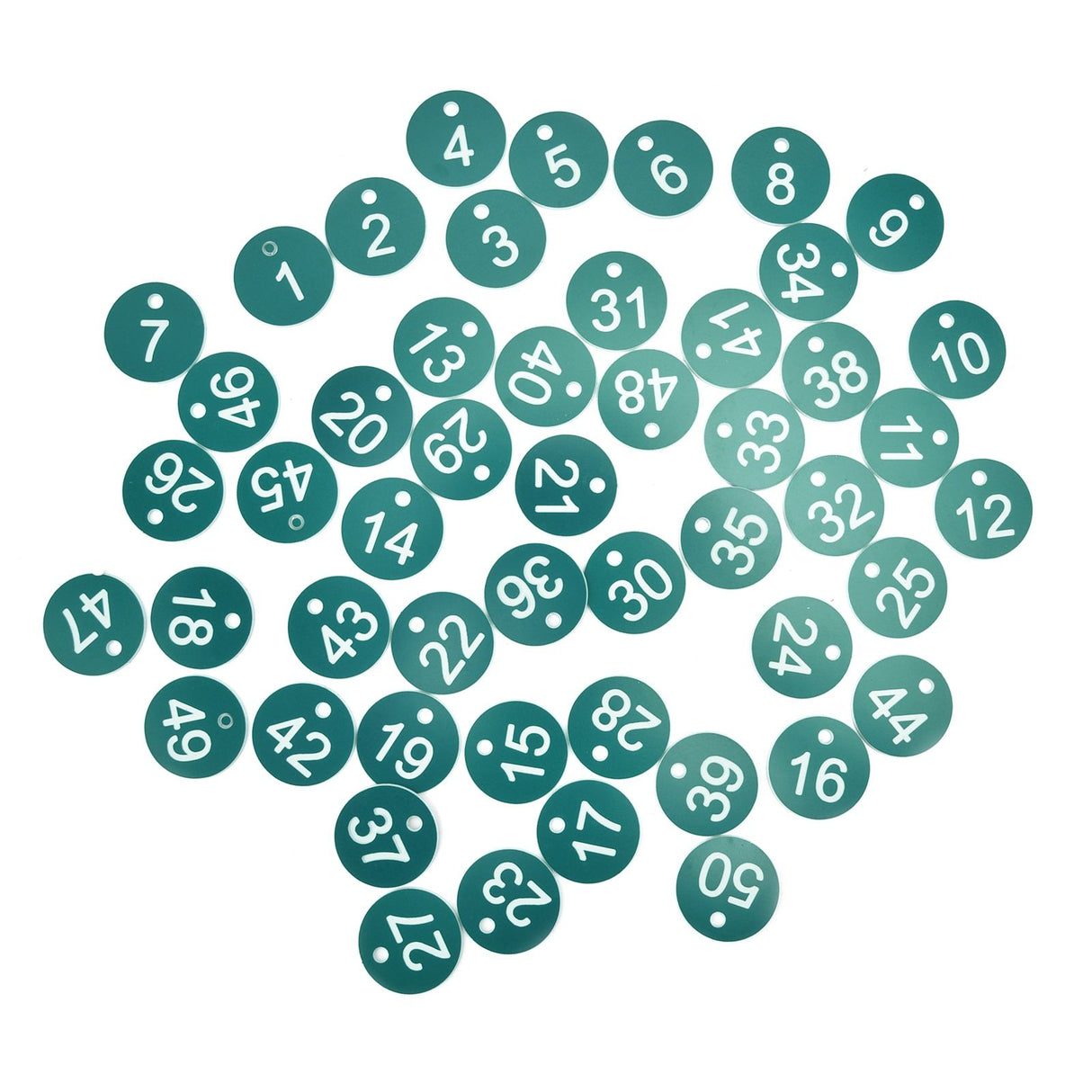 50PCS Numbered Label Numbered Tag for Farm Livestock Beekeeping Husbandry Breeding Supplies1-50 Green