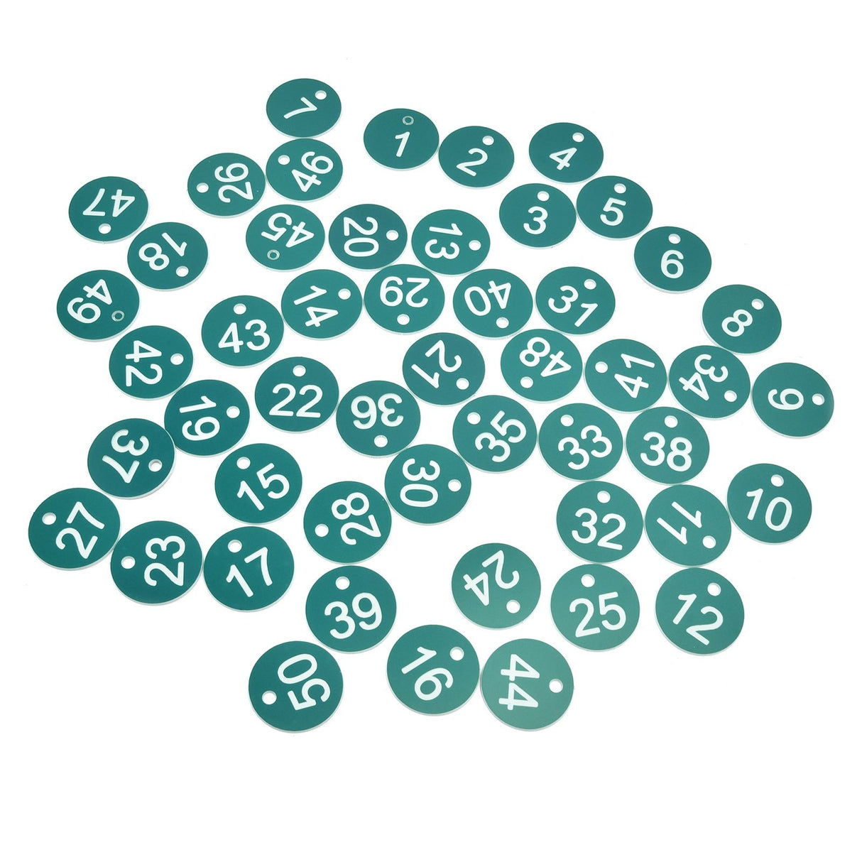 50PCS Numbered Label Numbered Tag for Farm Livestock Beekeeping Husbandry Breeding Supplies1-50 Green
