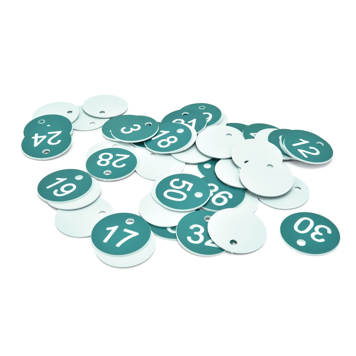 50PCS Numbered Label Numbered Tag for Farm Livestock Beekeeping Husbandry Breeding Supplies1-50 Green