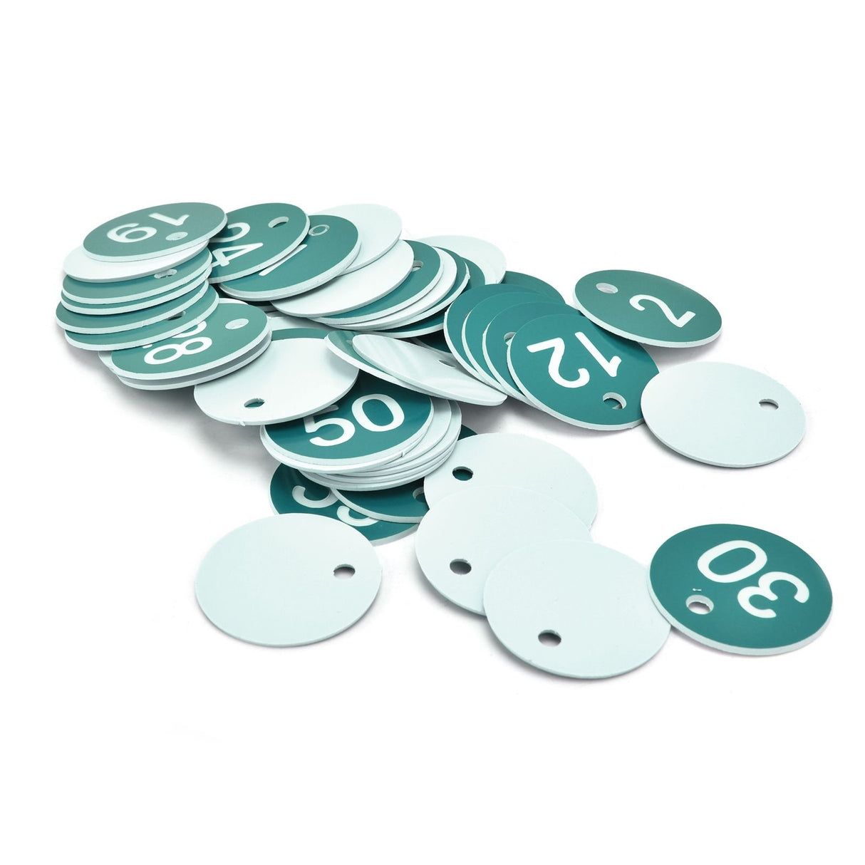 50PCS Numbered Label Numbered Tag for Farm Livestock Beekeeping Husbandry Breeding Supplies1-50 Green