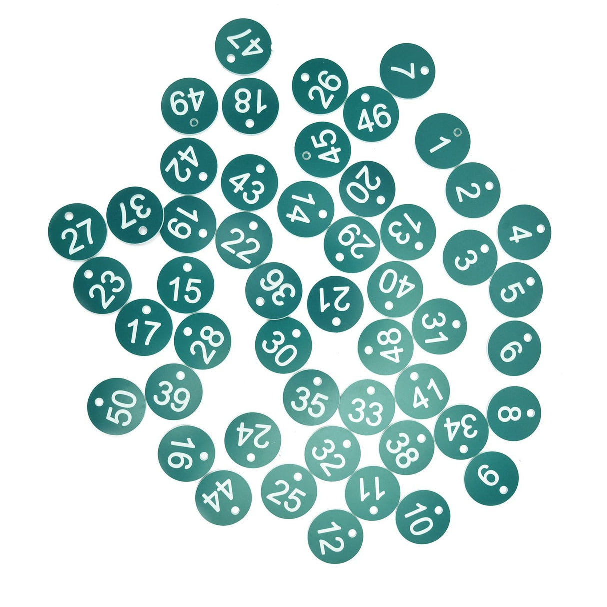 50PCS Numbered Label Numbered Tag for Farm Livestock Beekeeping Husbandry Breeding Supplies1-50 Green
