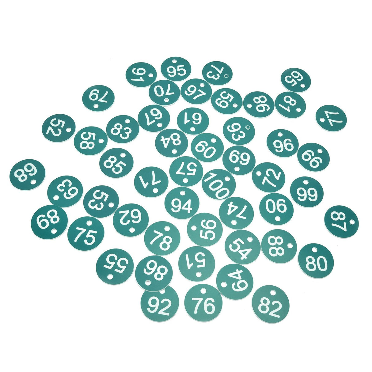 50PCS Numbered Label Numbered Tag for Farm Livestock Beekeeping Husbandry Breeding Supplies51-100 Green