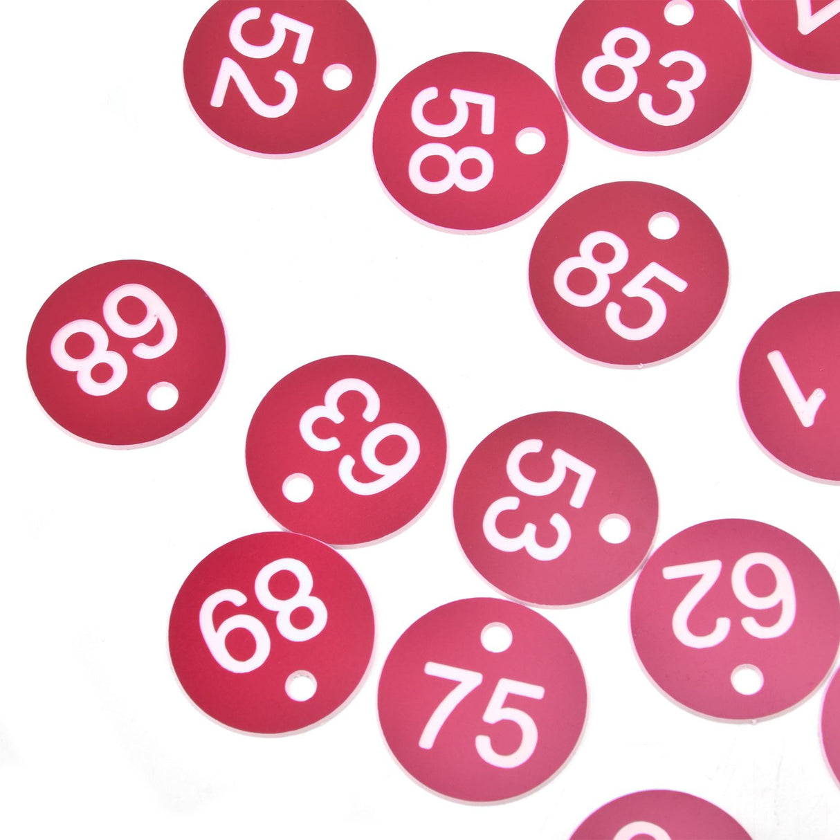 50PCS Numbered Label Numbered Tag for Farm Livestock Beekeeping Husbandry Breeding Supplies51-100 Red