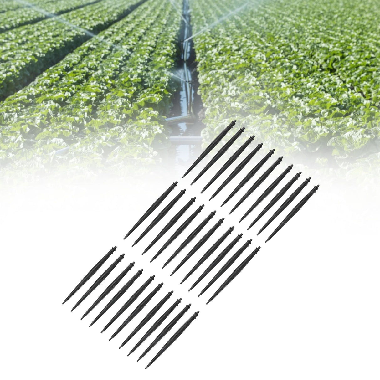 30PCS Micro Sprinkler Bracket Plastic Ground Insertion Rod Irrigation Drip Support Stake for Gardening
