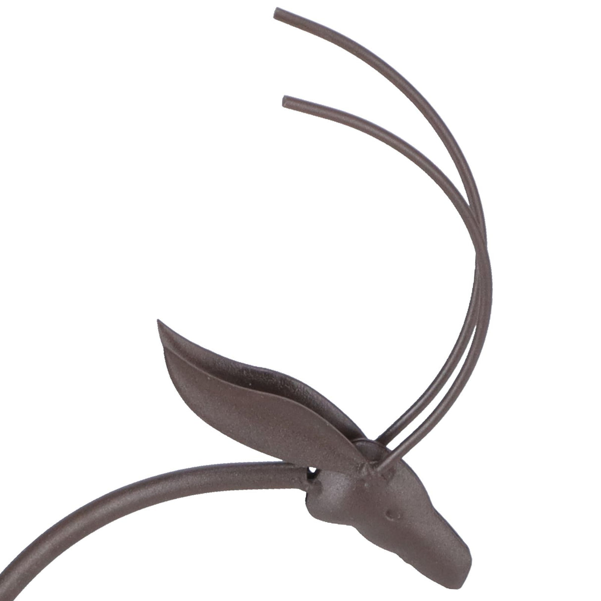 Deer Shape Wrought Iron Plant Stand Transparent Glass Hydroponic Plant Vase for Living RoomType B