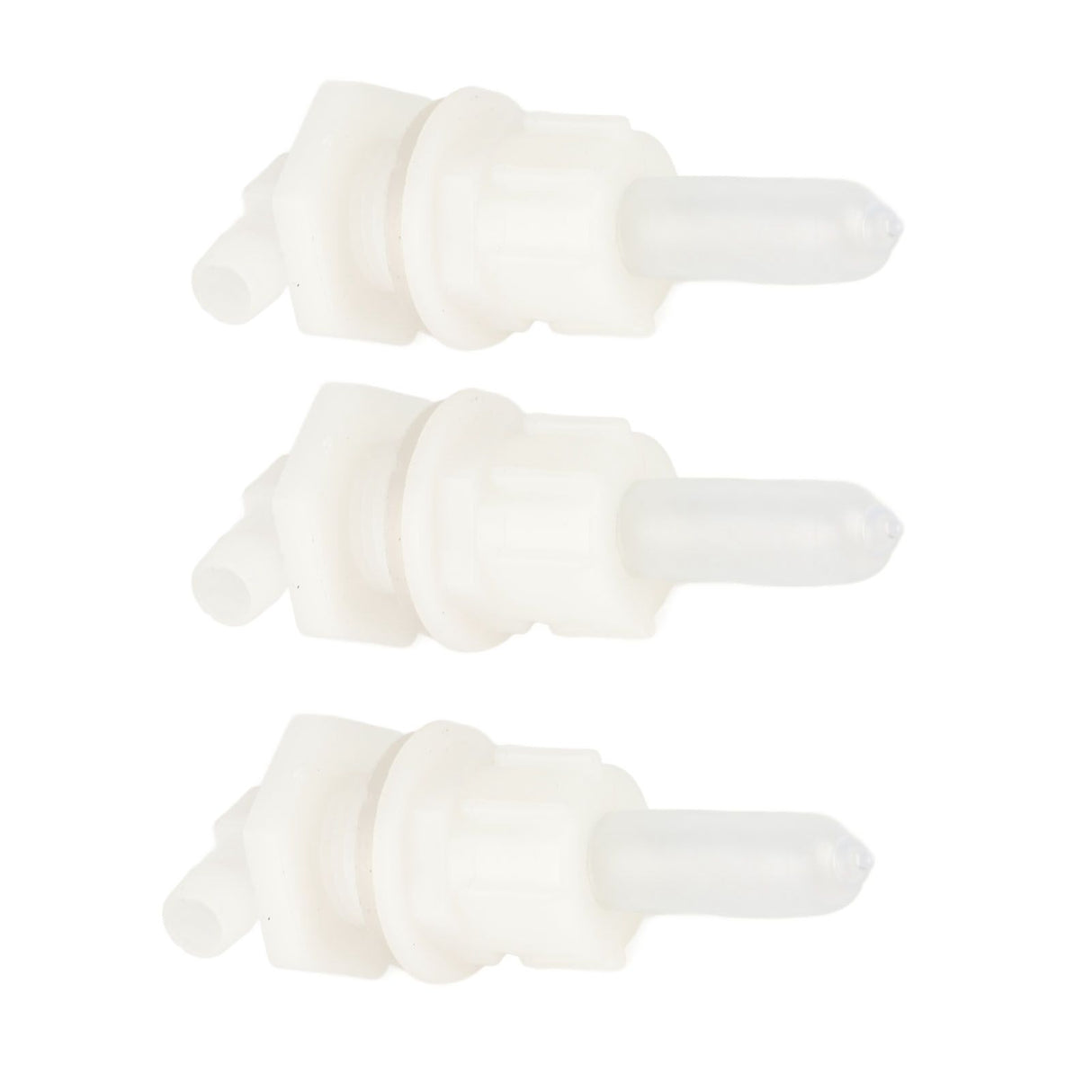 3‑Set Lamb Nipple Durable Plastic PP White Veterinary Feeding Pritchard Nipple for Pig Sheep