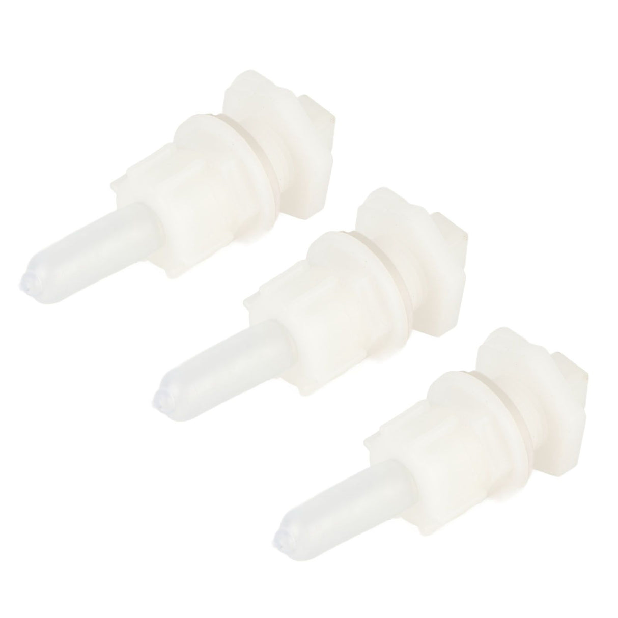 3‑Set Lamb Nipple Durable Plastic PP White Veterinary Feeding Pritchard Nipple for Pig Sheep
