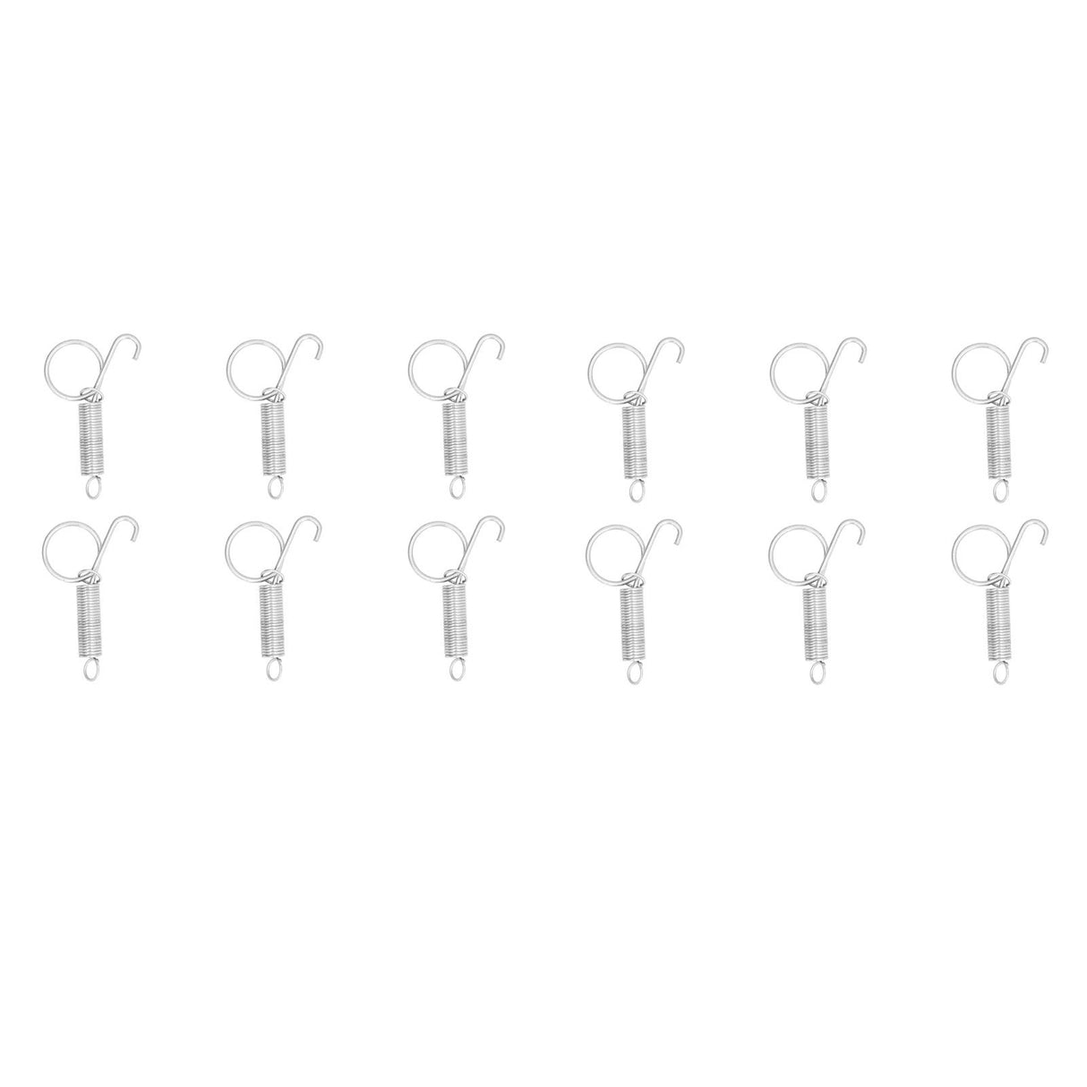 20PCS Cage Door Spring Hook Metal Finger Spring Latch Hook for Fixing Rabbit Pet Cage Door Farming EquipmentL 7.3x2.2cm