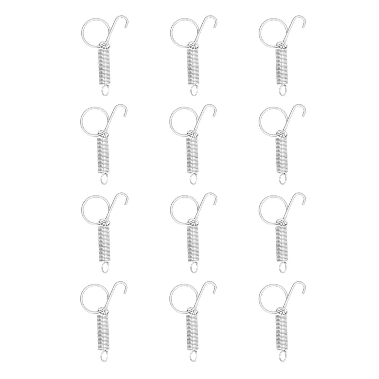 20PCS Cage Door Spring Hook Metal Finger Spring Latch Hook for Fixing Rabbit Pet Cage Door Farming EquipmentL 7.3x2.2cm