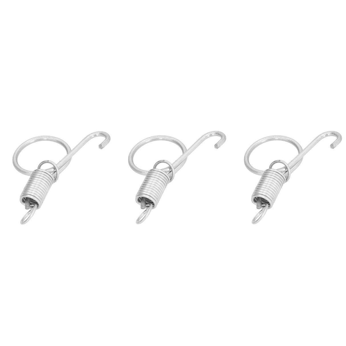20PCS Cage Door Spring Hook Metal Finger Spring Latch Hook for Fixing Rabbit Pet Cage Door Farming EquipmentS 6x2.1cm