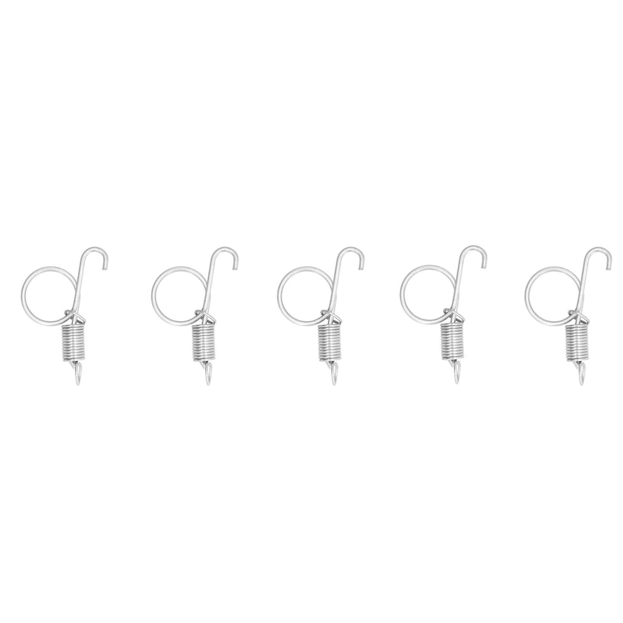 20PCS Cage Door Spring Hook Metal Finger Spring Latch Hook for Fixing Rabbit Pet Cage Door Farming EquipmentS 6x2.1cm