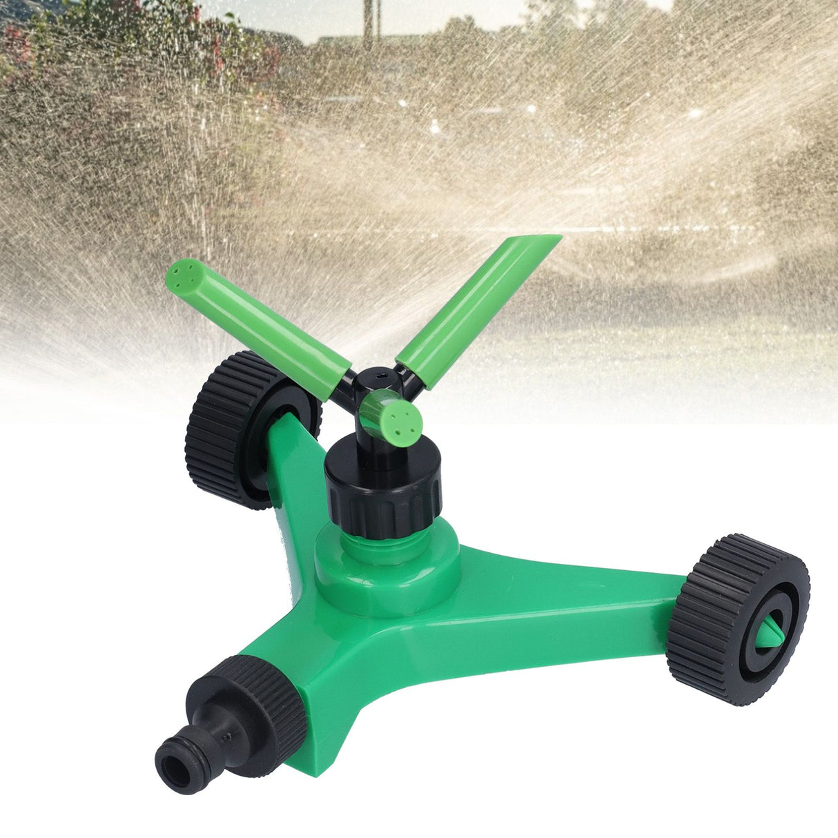 360 Degree Automatic Rotating Sprinkler 3 Arms Watering Nozzle for Garden Lawn Agriculture