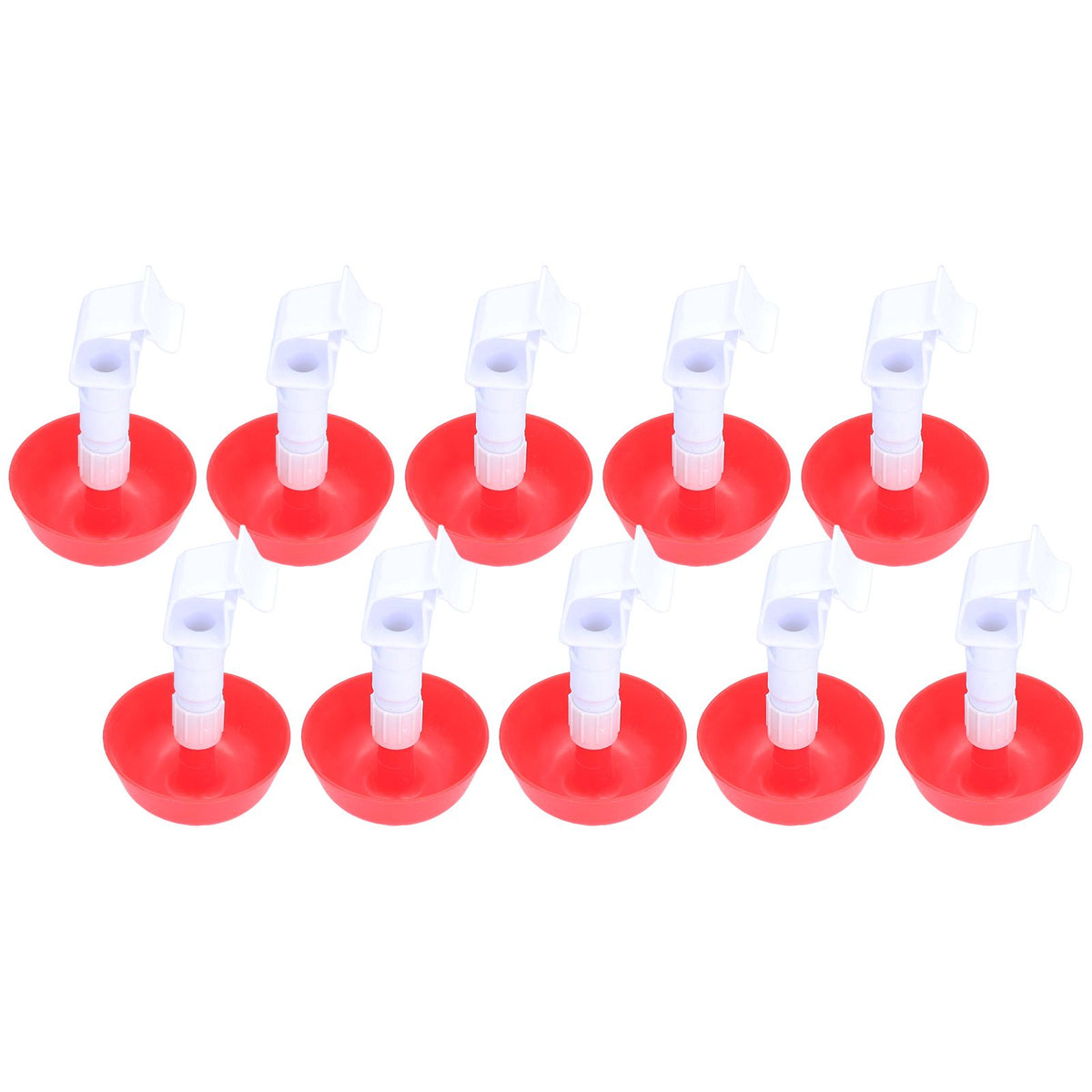 10Pcs Chick Water Drinker Bowl Plastic Poultry Farm Drinking Cups Watering System Supplies