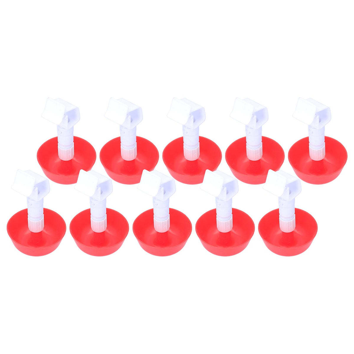 10Pcs Chick Water Drinker Bowl Plastic Poultry Farm Drinking Cups Watering System Supplies