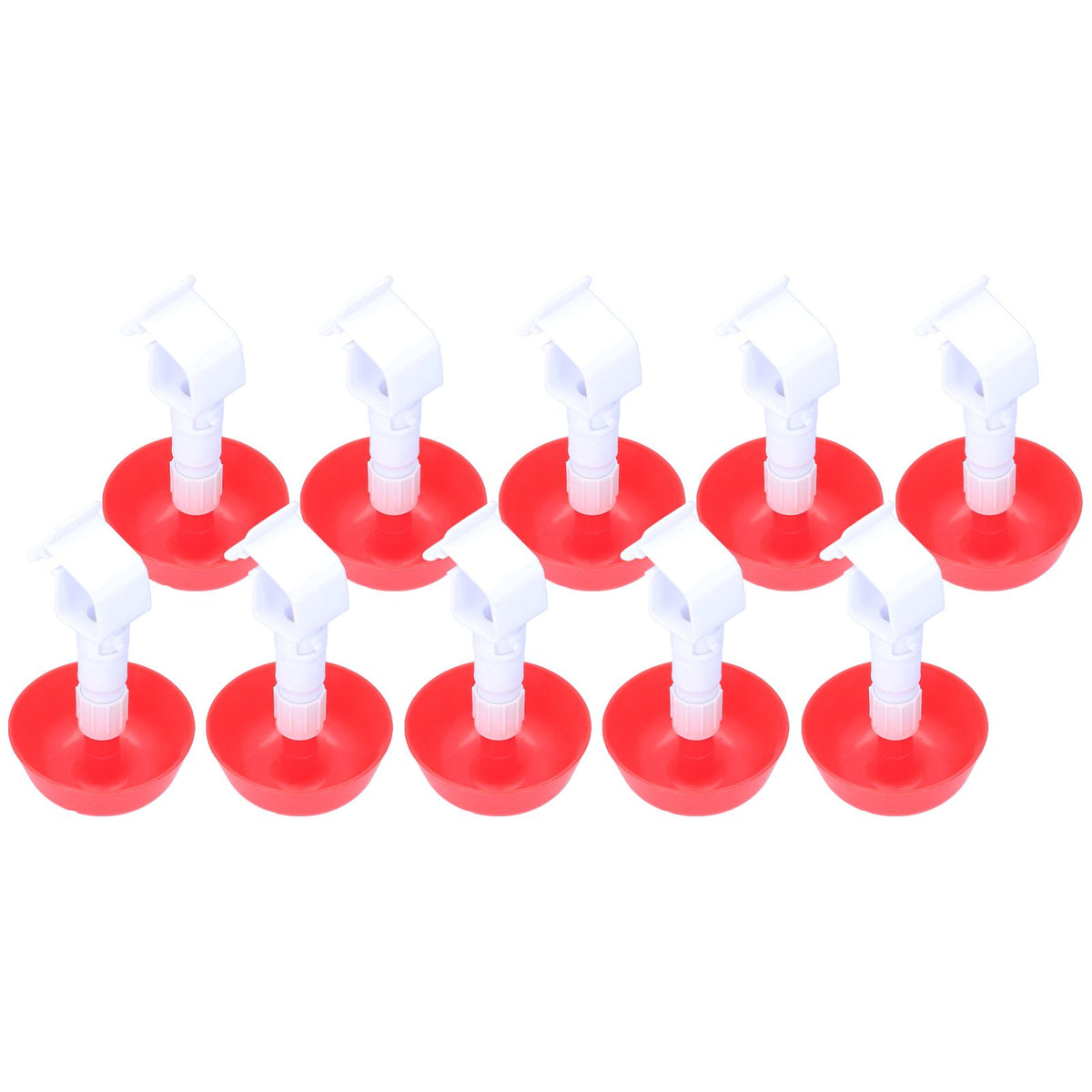 10Pcs Chick Water Drinker Bowl Plastic Poultry Farm Drinking Cups Watering System Supplies