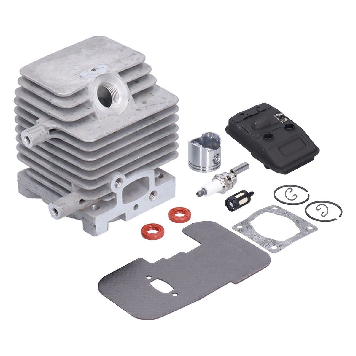 Cylinder Piston Exhaust Muffler Gasket Kit Fit for Stihl FS75 FS80 FS85 Brush Cutter Trimmer