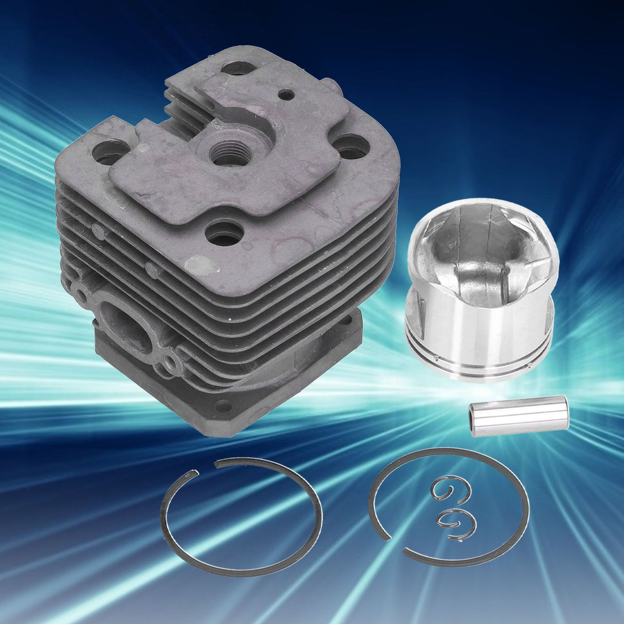 44MM Cylinder Piston Kit 4116 020 1215 Replacement for Stihl FS400 FS450 FS480 SP400 FR450