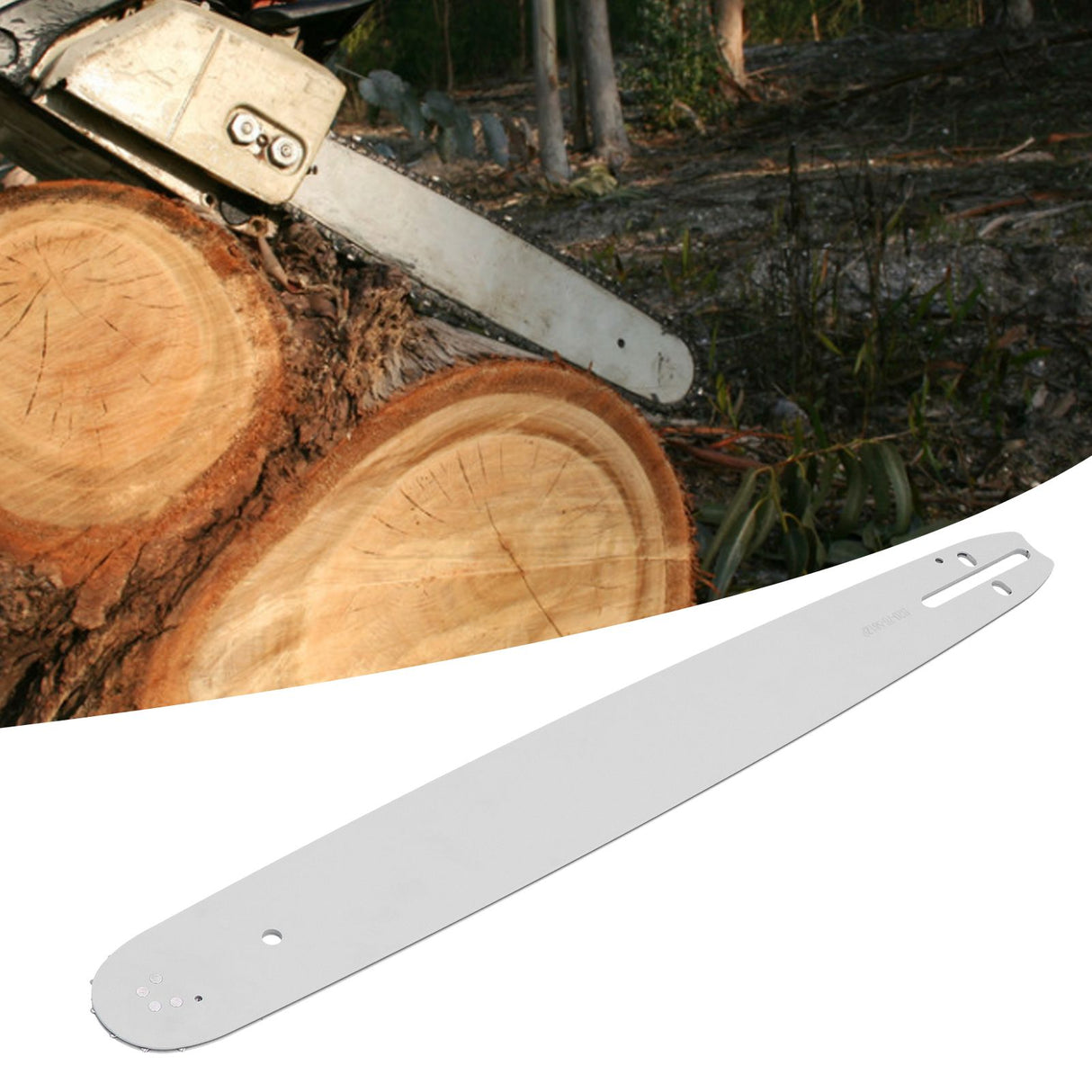 Chainsaw Guide Bar Manganese Steel Guide Plate Replacement Accessory for Garden Logging