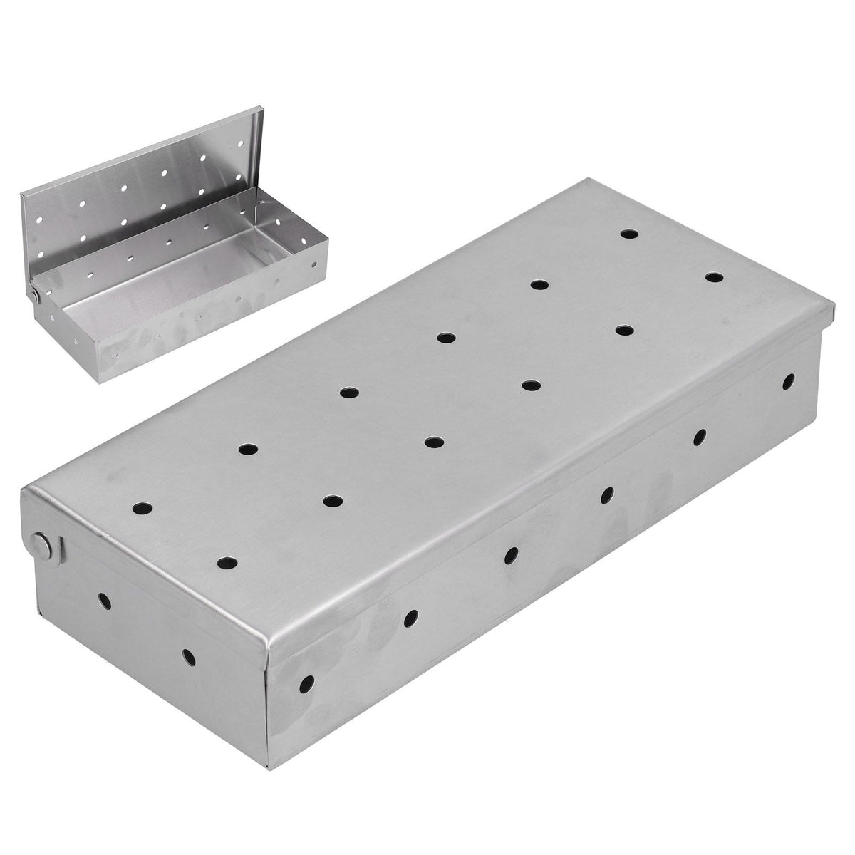 Smoker Box Vent Design High Compatibility Easily Use Durable BBQ Gadgets for Charcoal Gas Grill