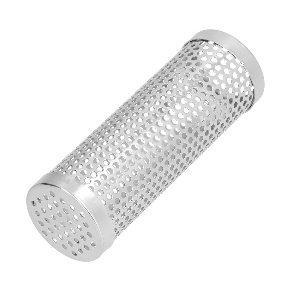 Smoker Box Cylindrical Detachable Large Capacity Fruit Wood BBQ Pellet Smoker Tube for Outdoor CampingS 15.3x5.3cm
