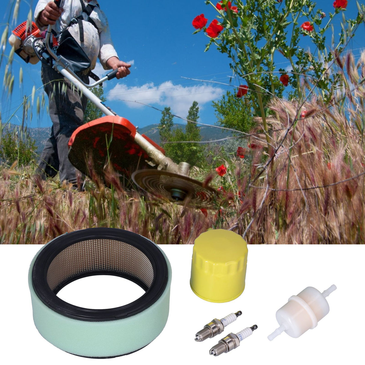 Air Filter Oil Filter for 4788303‑S1 5205002‑S CV17‑CV23 CV724‑CV740 CH18‑25 CH730‑740 Lawn Mower Accessories