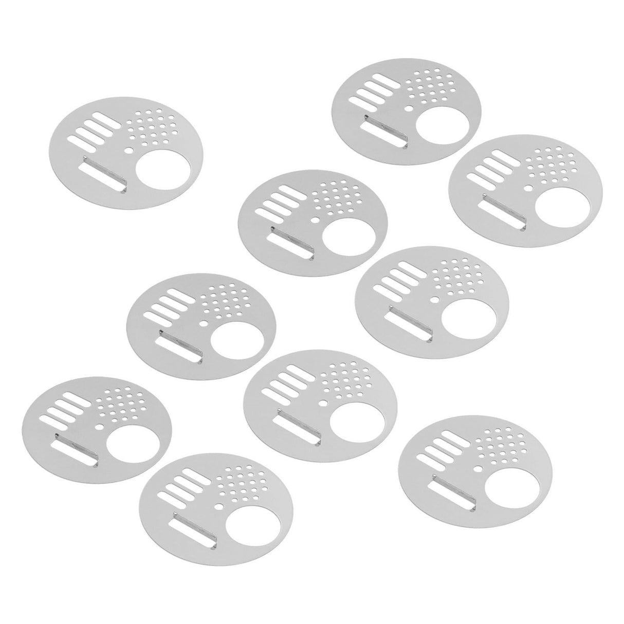 10Pcs Round Beehive Door Stainless Steel 6.8cm Rotatable Efficient High Performance Beehive Supplies