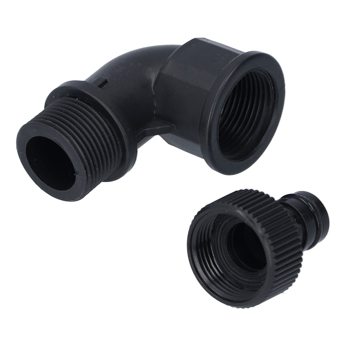 2Set Elbow Connector Durable Adaptable Hose Adapter with Nipple Connector for Garden Outdoor(G3/4 Directional Elbow Female and Male Thread Nipple )