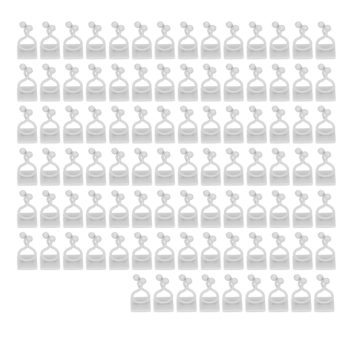 100PCS Plant Climbing Wall Fixture Wall Vines Fixing Clip Self Adhesive Branch Fixture Securing ClipWhite