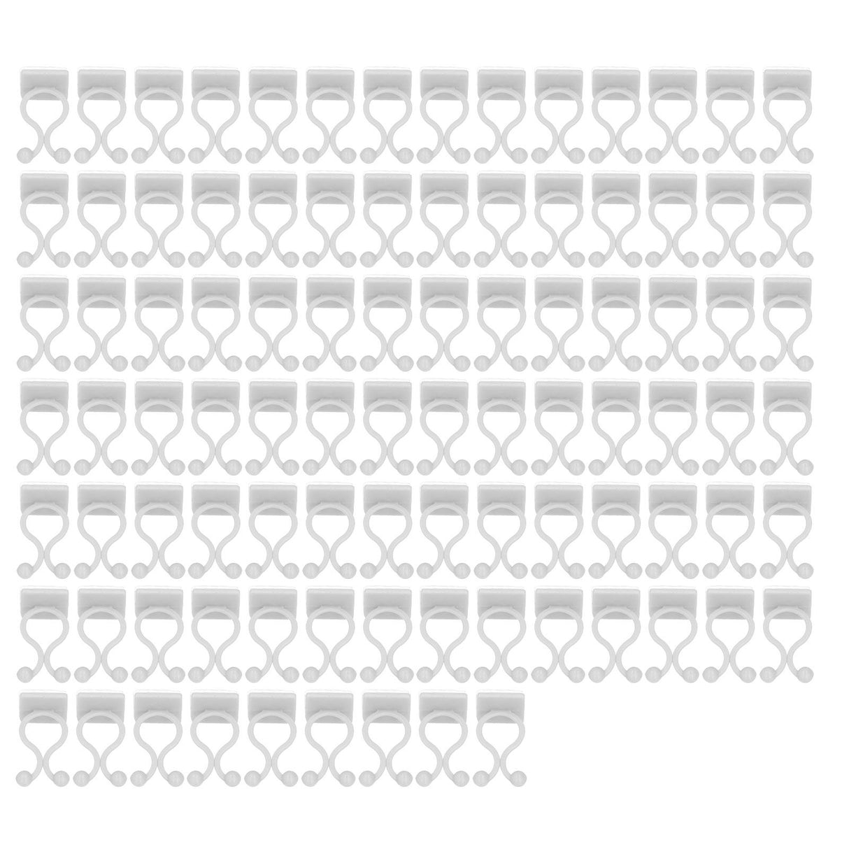 100PCS Plant Climbing Wall Fixture Wall Vines Fixing Clip Self Adhesive Branch Fixture Securing ClipWhite