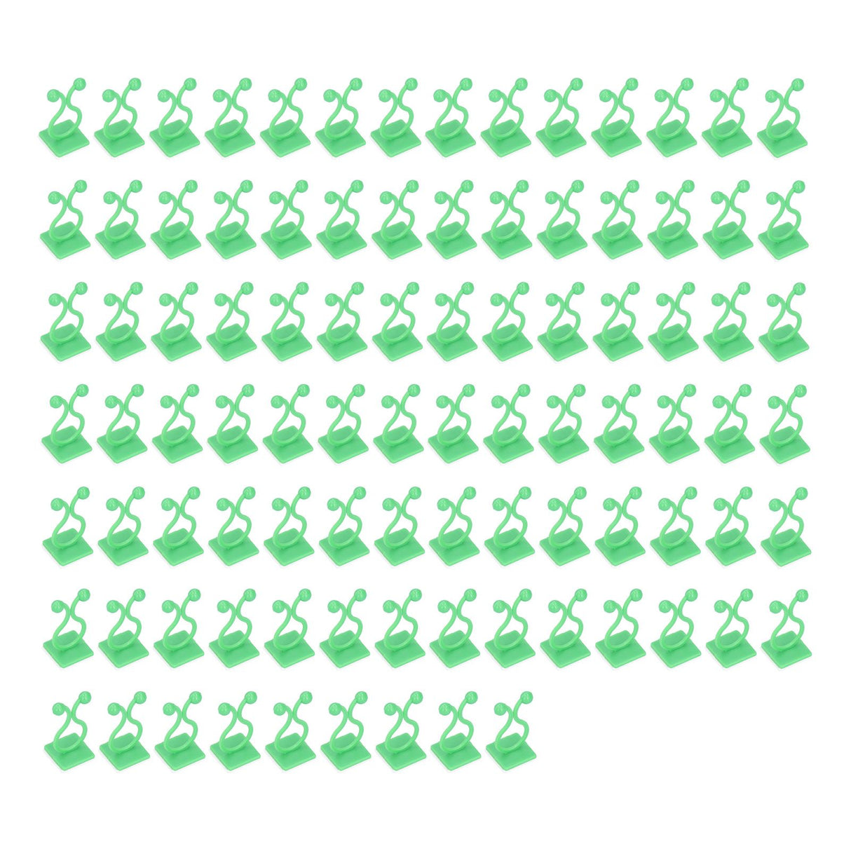 100PCS Plant Climbing Wall Fixture Wall Vines Fixing Clip Self Adhesive Branch Fixture Securing ClipGreen