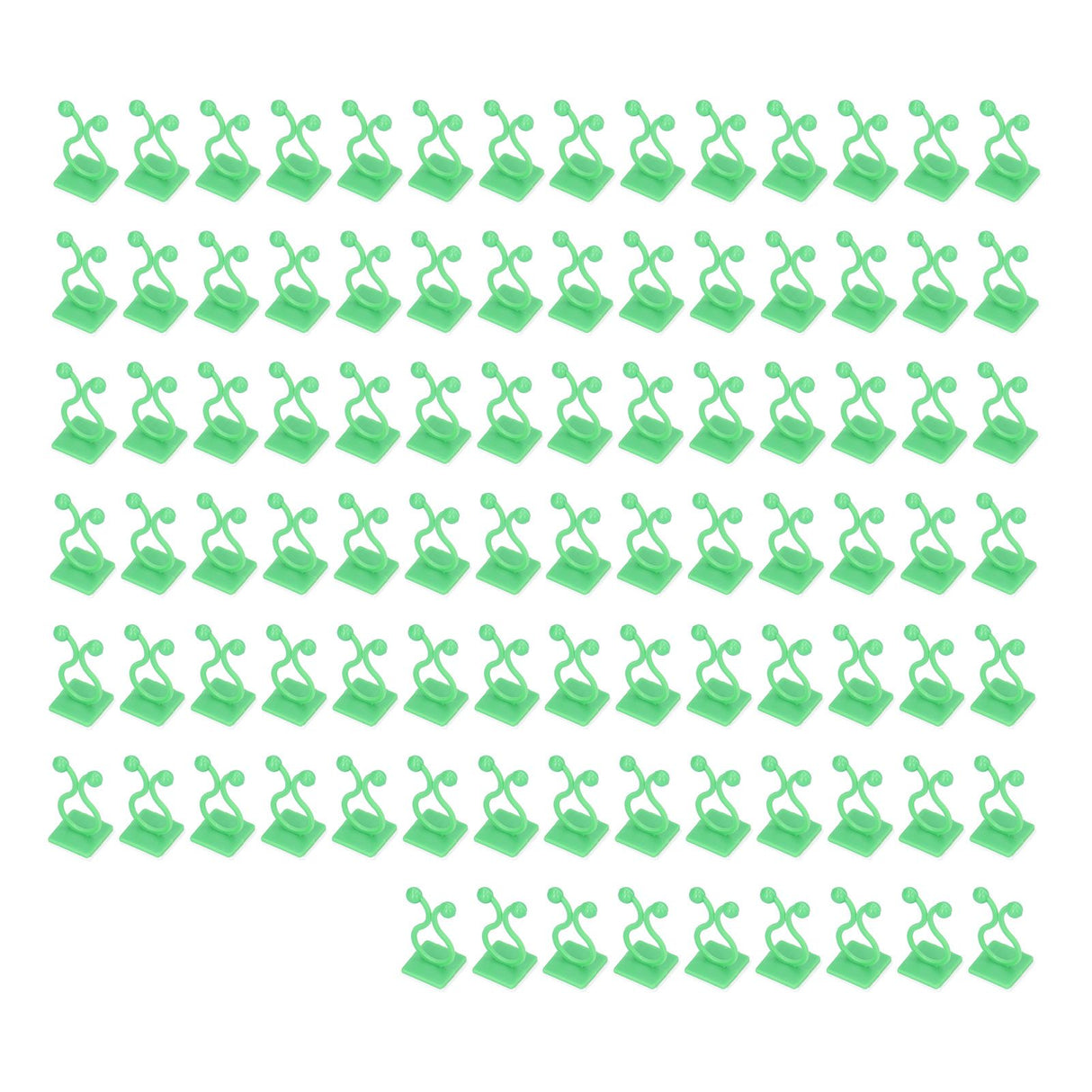 100PCS Plant Climbing Wall Fixture Wall Vines Fixing Clip Self Adhesive Branch Fixture Securing ClipGreen