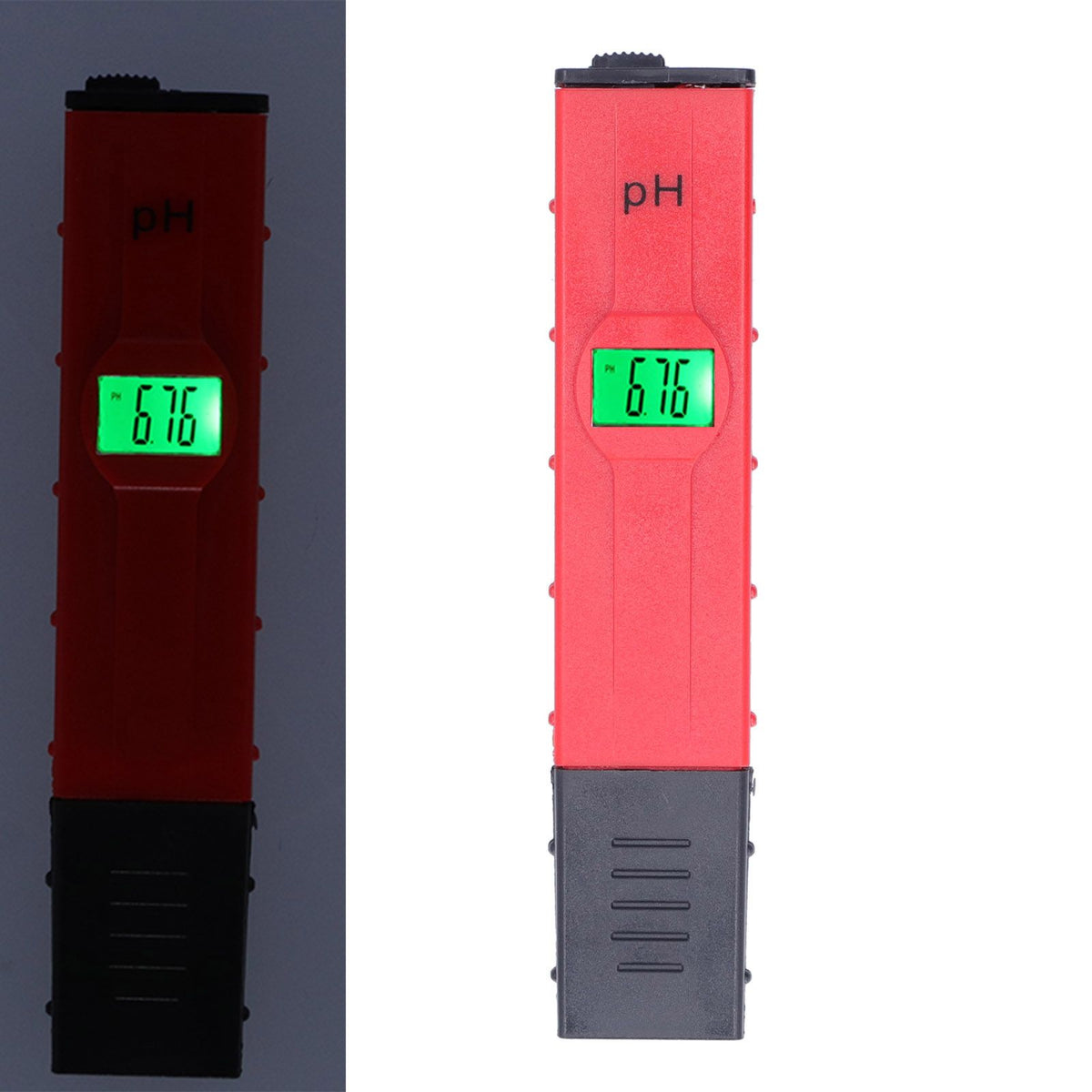 PH Tester Backlight Portable Digital PH Meter ATC High Accuracy Acidity Tester PH Test Pen for Water Soil Red