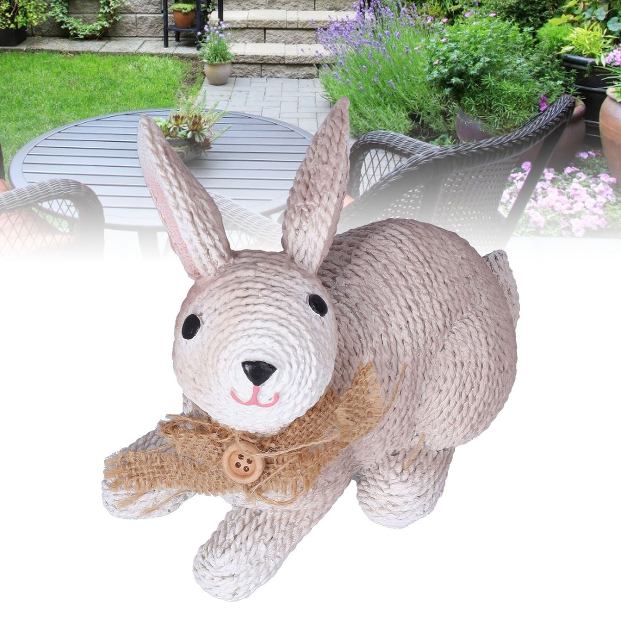 Rabbit Sculpture Simulation Resin Rabbit Ornament Environmentalliy Friendly and Durable for Family and BedroomRabbit A