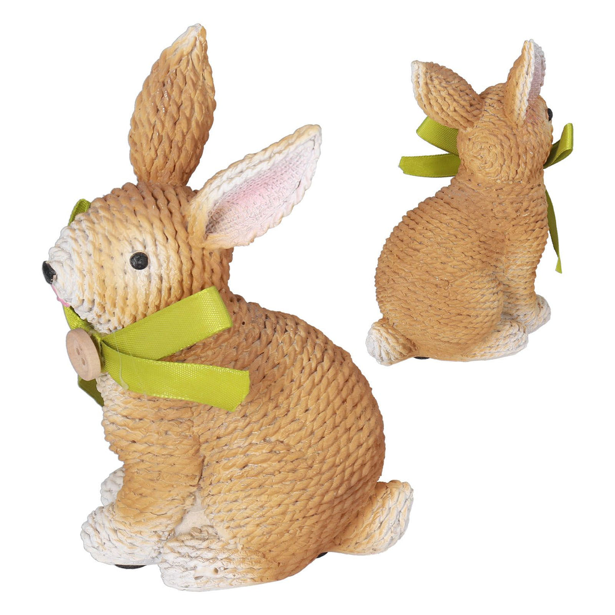Rabbit Sculpture Simulation Resin Rabbit Ornament Environmentalliy Friendly and Durable for Family and BedroomRabbit B